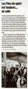 23 Octobre : Les Fées du sport est toujours... en selle